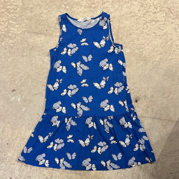 H&M Kids Dress with Blue Butterfly Design - Picture 1 of 4